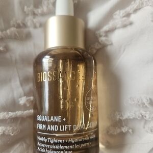 Biossance Squalane + Firm and Lift Dual Serum - Gold and White
